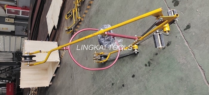 Single Conductor စစ်ဆေးရေး Trolley Transmission Tools အတွက် လျှပ်စစ်စစ်ဆေးရေး Overhead Line Cart