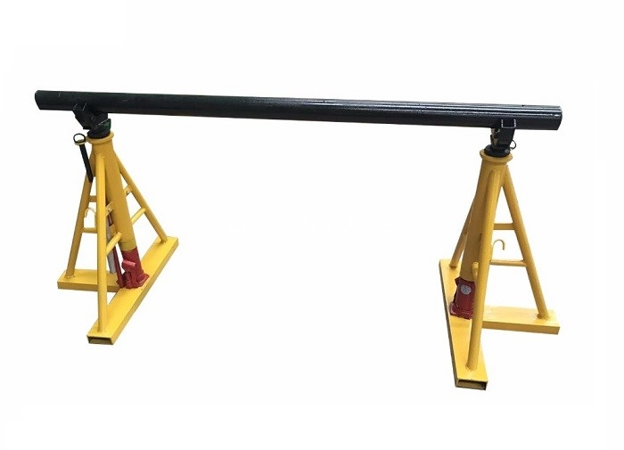 Manual Drive Cable Drum Jack 3T - 20T Cable Reel Stringing ကို ပံ့ပိုးပေးသည်။