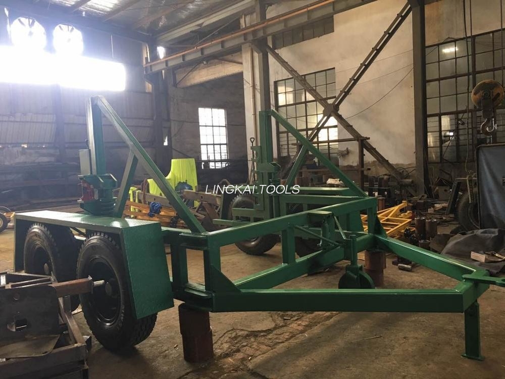 Surface Treatment Spray Paint ဖြင့် 12 တန် Load Capacity Cable Drum Carrier