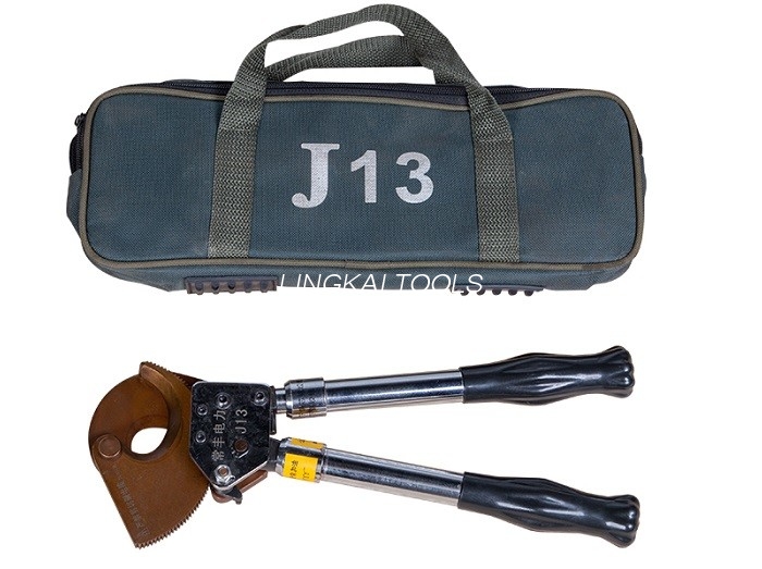 J13 Manual Ratchet Cable Cutters ACSR ဖြတ်တောက်ခြင်းအတွက် ပါဝါတည်ဆောက်ရေးကိရိယာများ