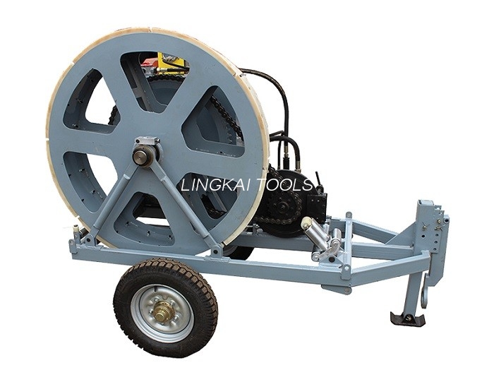 Overhead Line Transmission အတွက် Winch Type Brake Cable Puller Tensioner 7.5KN