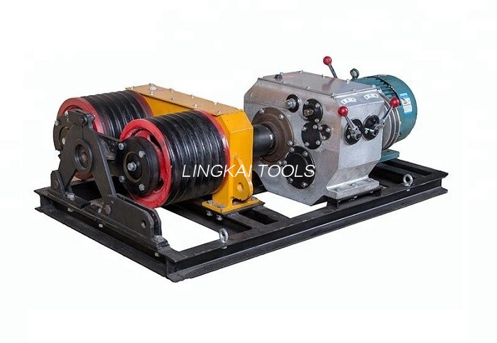 Double Capstan Mortor 5 Ton Winch 50KN လျှပ်စစ်အင်ဂျင်ဖြင့် တည်ဆောက်ခြင်း။