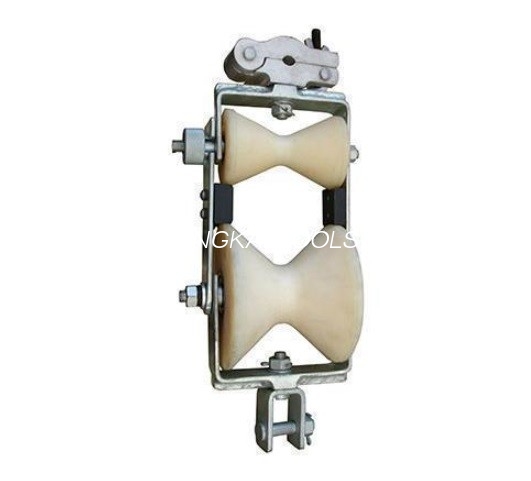 SH2 - OPGW1 Optical Fiber Cable Tools ဖိုက်ဘာကြိုး နှစ်ချက် Pulley နိုင်လွန်ပစ္စည်း