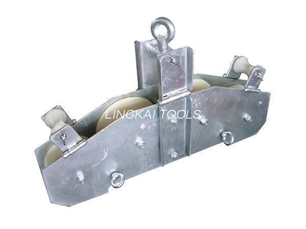 23.5KG Opgw တပ်ဆင်ခြင်း ကိရိယာများ R570 Bend Raduis 10KN Quadrant Cable Block