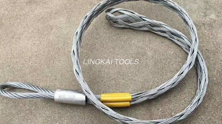 CE အောင်မြင်ပြီး Optical Fiber Cable Tools Opgw Cable Pulling Grips Mesh Socket Joints