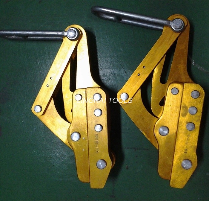 11- 17mm အတွက် အလူမီနီယမ် အလွိုင်းအလင်းကြိုး Wire Grip / OPGW Cable Grippers