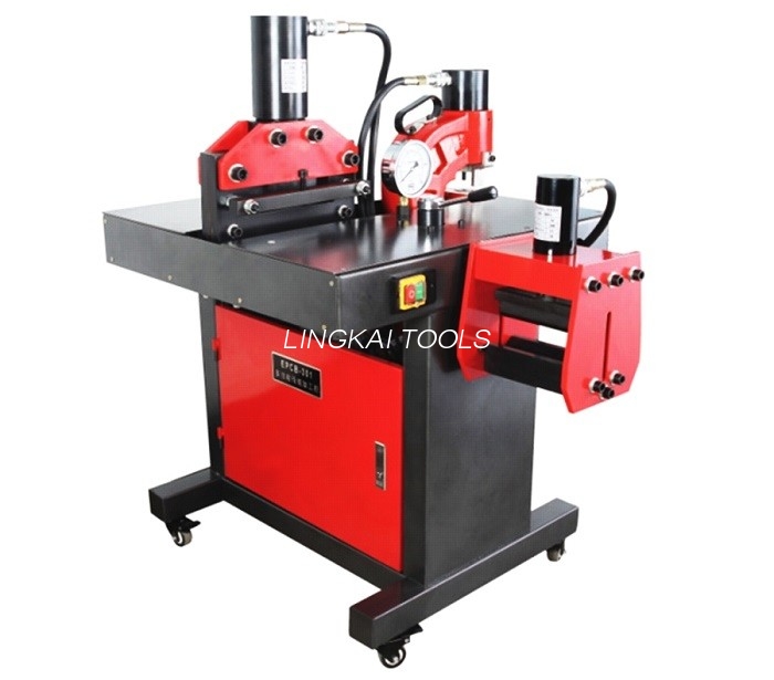 220V 50HZ Hydraulic Crimping Tool 150X10mm Al/Cu Plate အတွက် Busbar Bending Cutting Machine