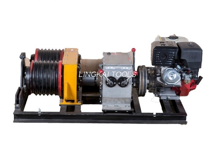 Honda GX390 အင်ဂျင် 13HP ပါသော 5 Ton Double Capstan Cable Winch Puller