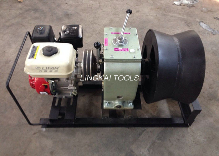 အမြန်မြန်နှုန်း Gas Engine Cable Winch Puller Hoisting Winch သည် Line Site တွင်ဖြစ်သည်။