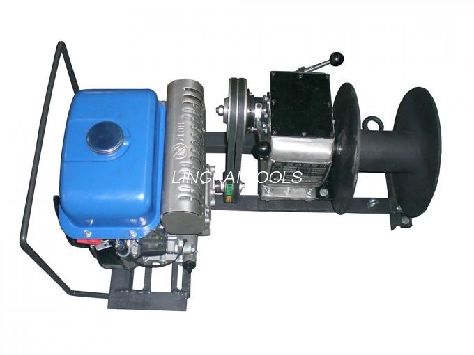 Gas Powered Winch Cable Winch Puller 1 Ton Capacity Portable Type 15m/Min Fast Speed