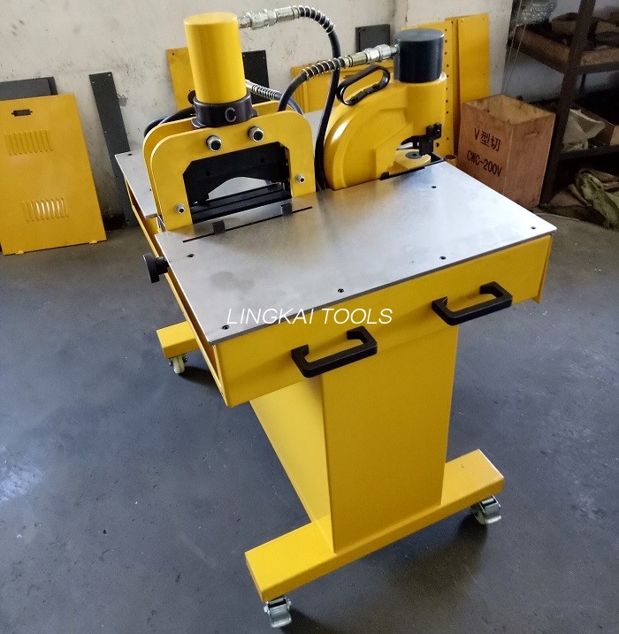 ဖြတ်တောက်ခြင်း Punching Bending အတွက် 220V 50HZ Hydraulic Crimping Tool Bus Bar ပရိုဆက်ဆာ
