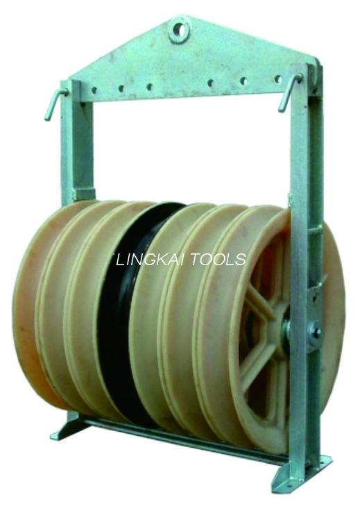 ပါဝါကြိုးများ Rollers Electric Single Wheel Cable String Pulley Conductor Stringing Blocks