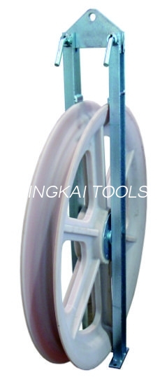 ဂီယာလိုင်းအတွက် 508X75mm Single Nylon Wheel Conductor Pulley