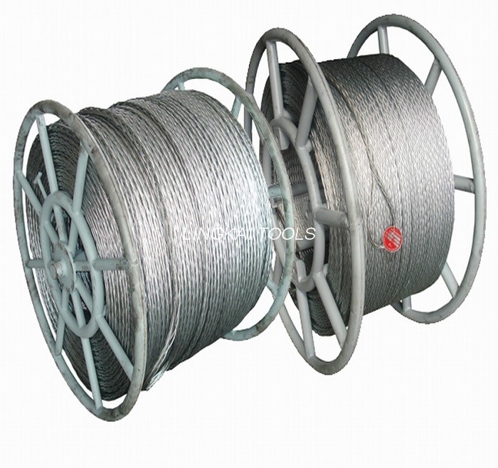 ထုပ်ပိုးထားသော Conductors နှစ်ခုအတွက် 16mm Anti Twisting Steel Wire Rope