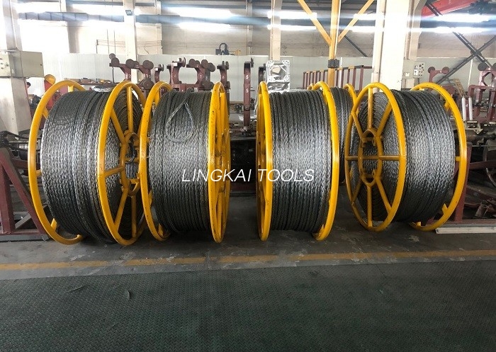 စပယ်ယာကြိုးလေးချောင်းအတွက် 24mm Anti Twisting Braided Steel Wire Rope