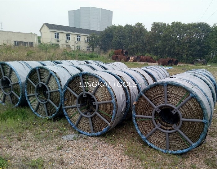 လျှပ်ကူးပစ္စည်း သို့မဟုတ် Optic Fiber Cable ဆွဲရန်အတွက် ကျစ်ထားသော သံမဏိကြိုး ၈ ကြိုး