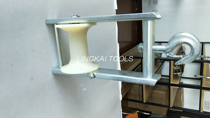 Aerial Nylon Sheave Roller Bunch Conductor Block Aerial Cable Stringing Roller ဖြင့် တာရှည်ခံ Pulley Blocks
